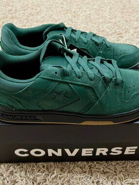 Converse Men's CL98 Suede Low Top Sneakers Shoes Green, Size 8 (New)